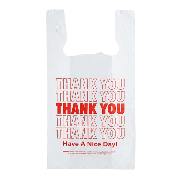 Plastic Thank You Bags