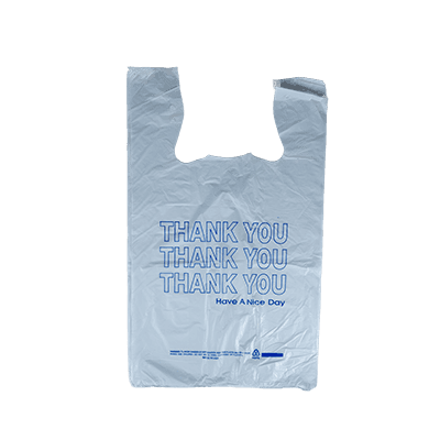 Blue Heavy Weight Large T-Shirt Bag (13"x8"x23")
