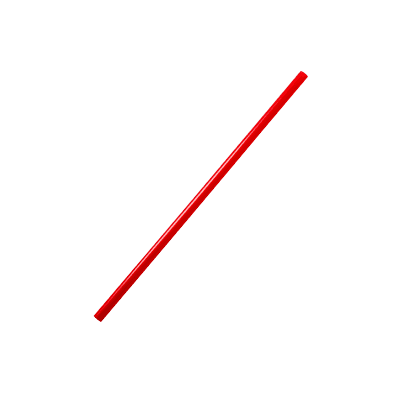 10.25" Wrapped Giant Straw (Red)