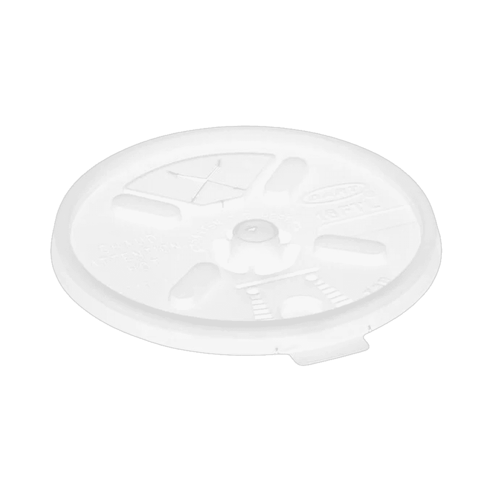 16FTLS Translucent Lift n' Lock Lid With Slot for 12oz–24oz Cup