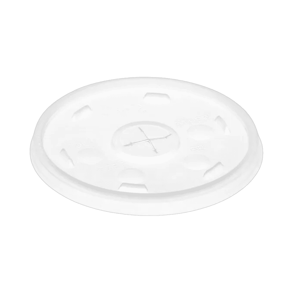 16SL Translucent Lid with Straw Slot for 12oz–24oz Cup