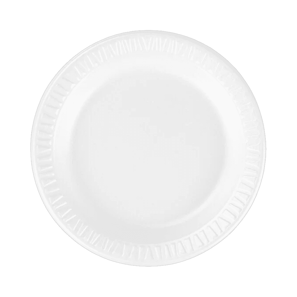 6" Foam Plate, 1 Compartment