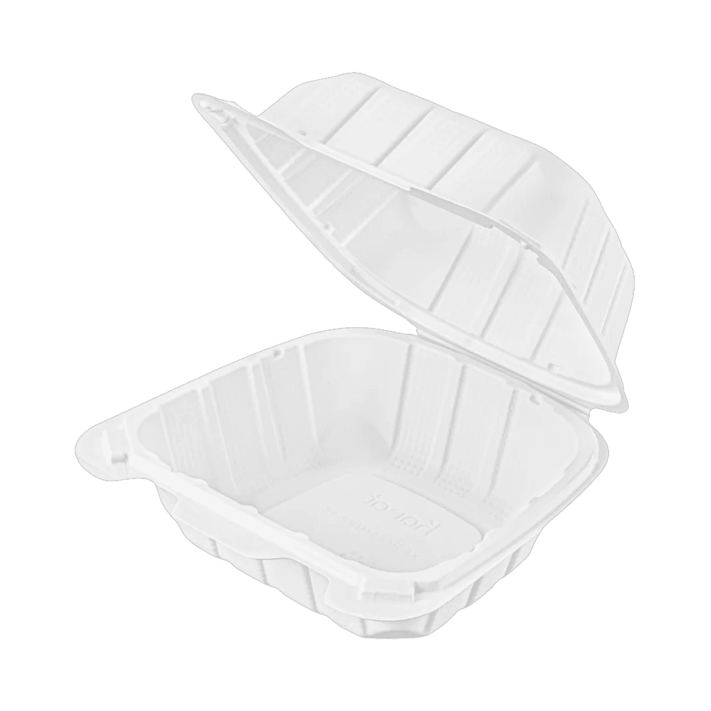 6"x6" White Mineral Filled Container