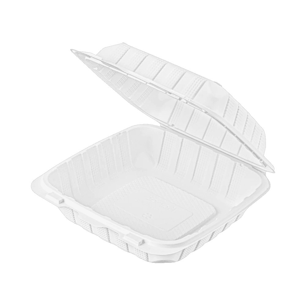 8"x8" White Mineral Filled Container