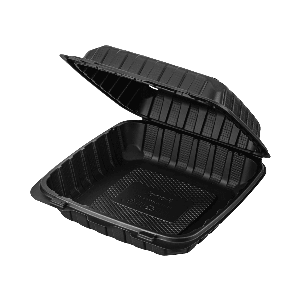 9"x9" Black Mineral Filled Container