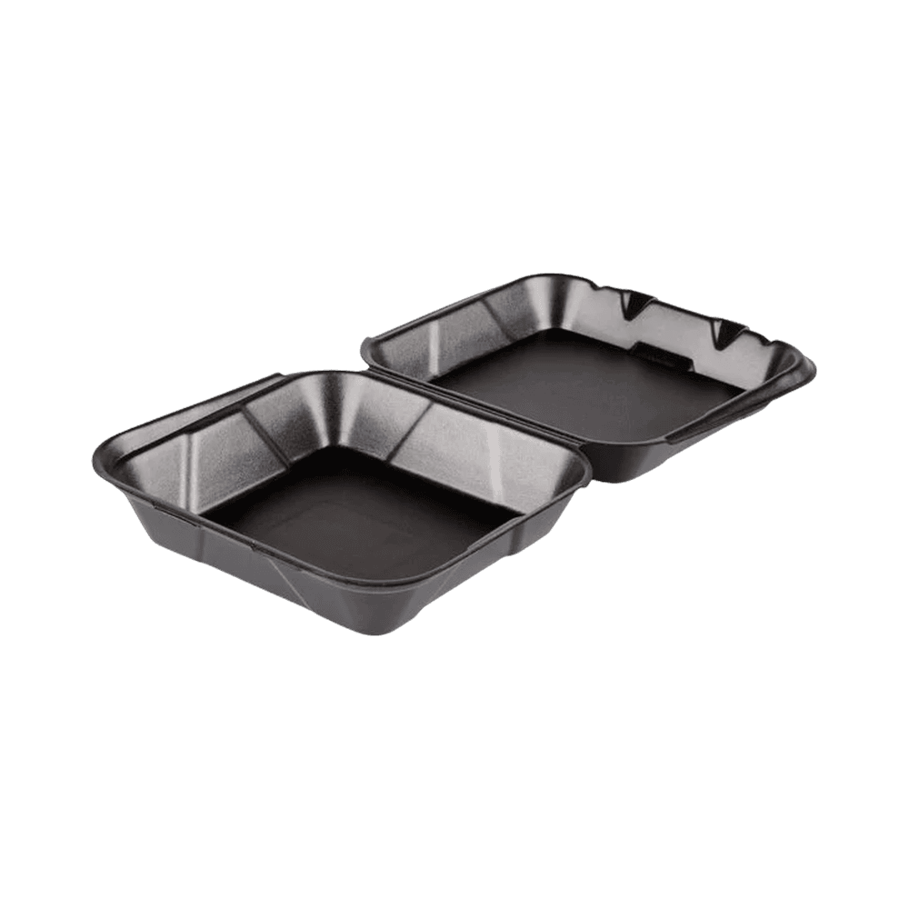 8"x8" Black Foam Hinged Container
