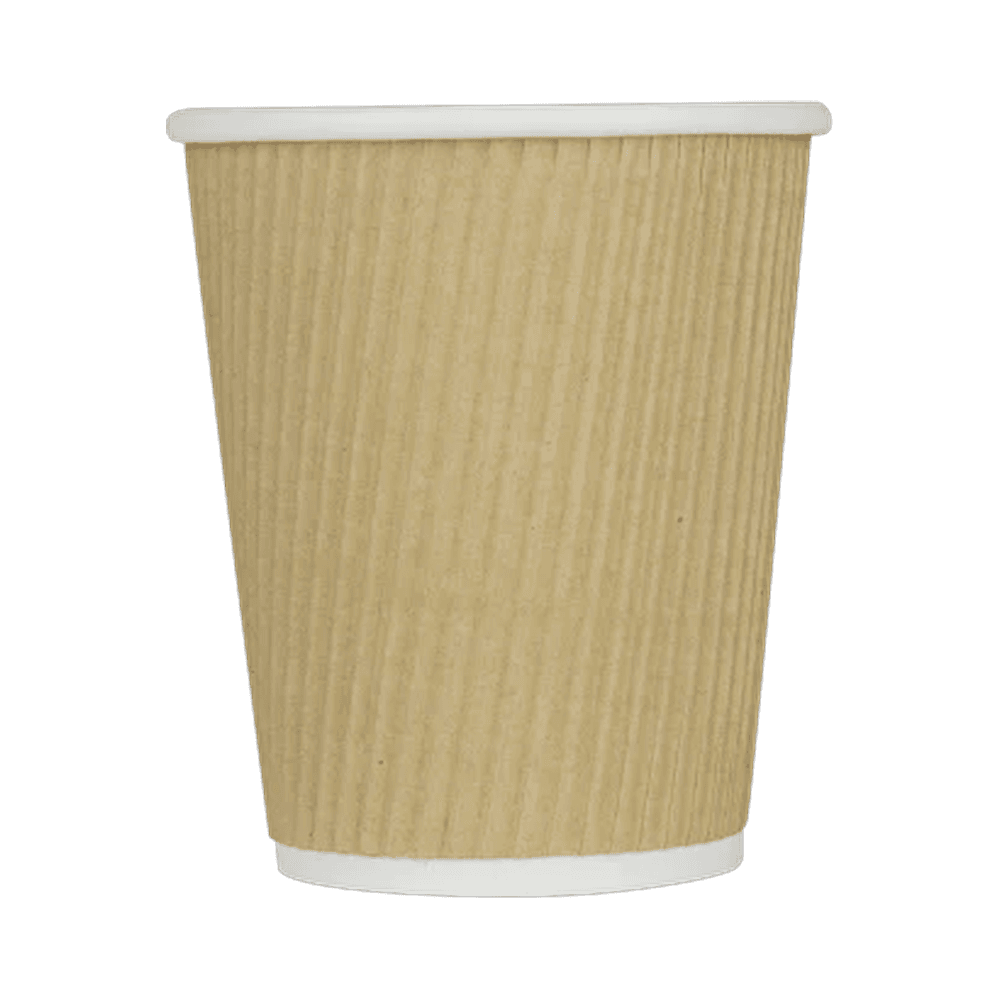 Kraft Ripple Paper Hot Cup