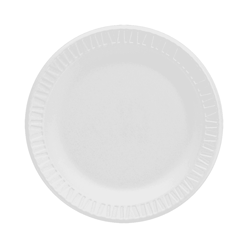 6" Foam Plate, 1 Compartment